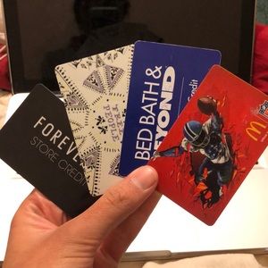 Gift cards plus free gifts for purchasing